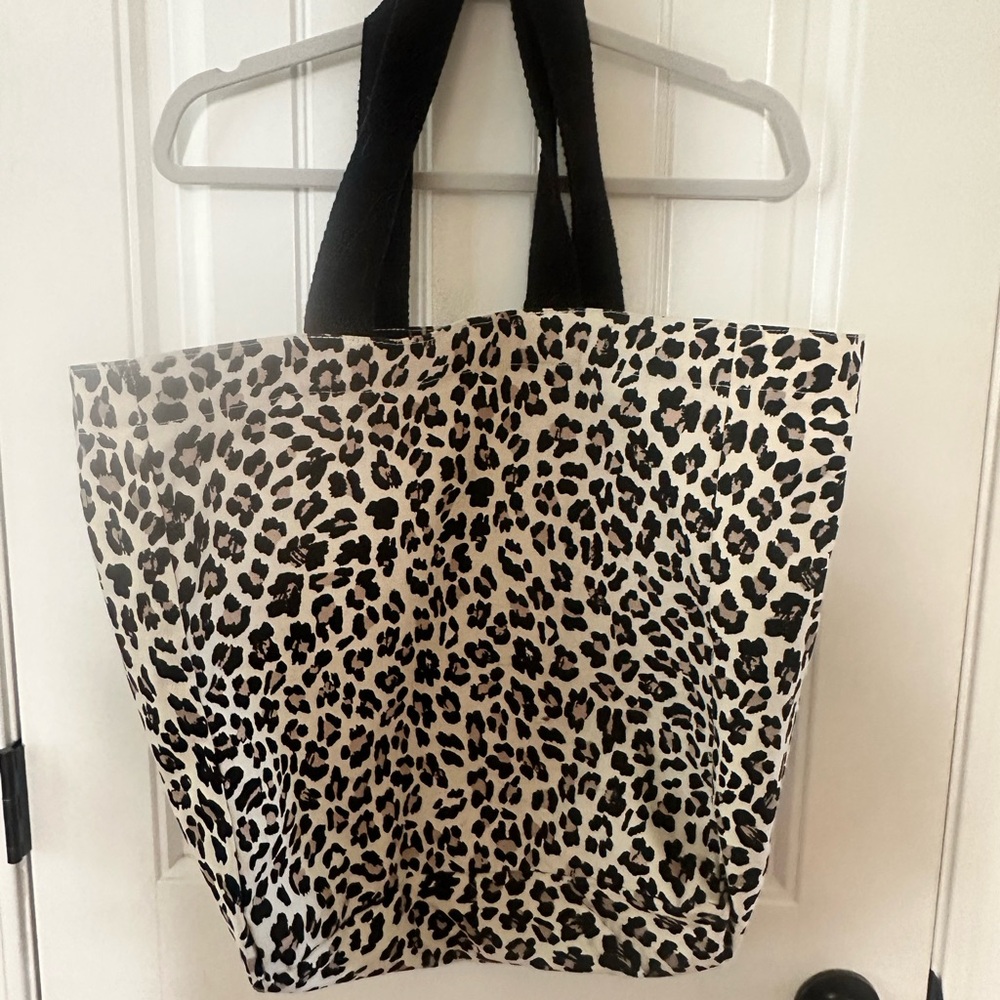 🎄Leopard Print Canvas Tote